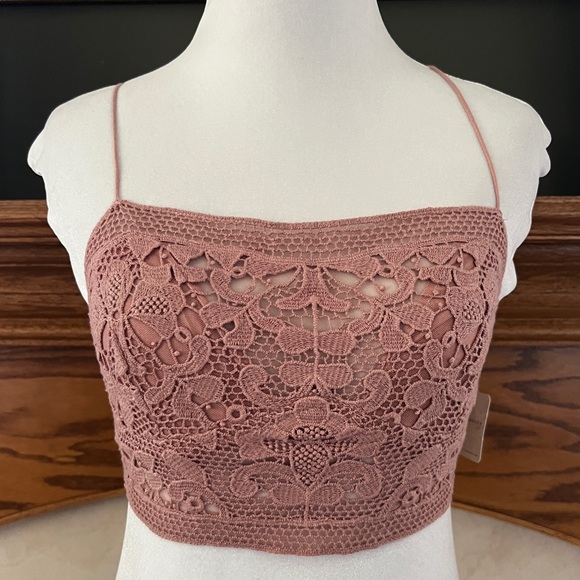 Intimately Free People FP One Lyra Rose Crochet Bralette‎ Size Small NEW - Picture 2 of 12